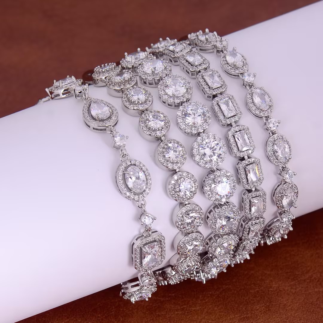 Geometric Luxury Zircon Bracelet - view 2