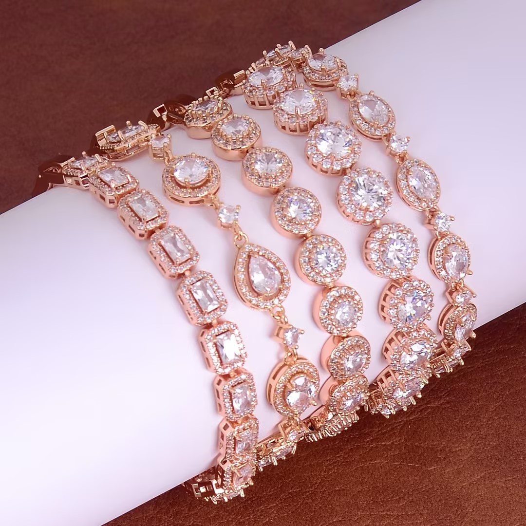 Geometric Luxury Zircon Bracelet thumbnail 3