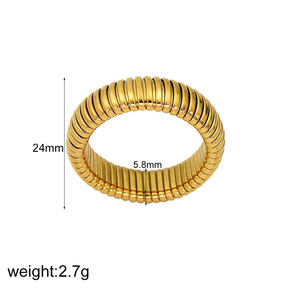Instagram Style Stainless Steel 18K Gold Plated Bracelet thumbnail 5