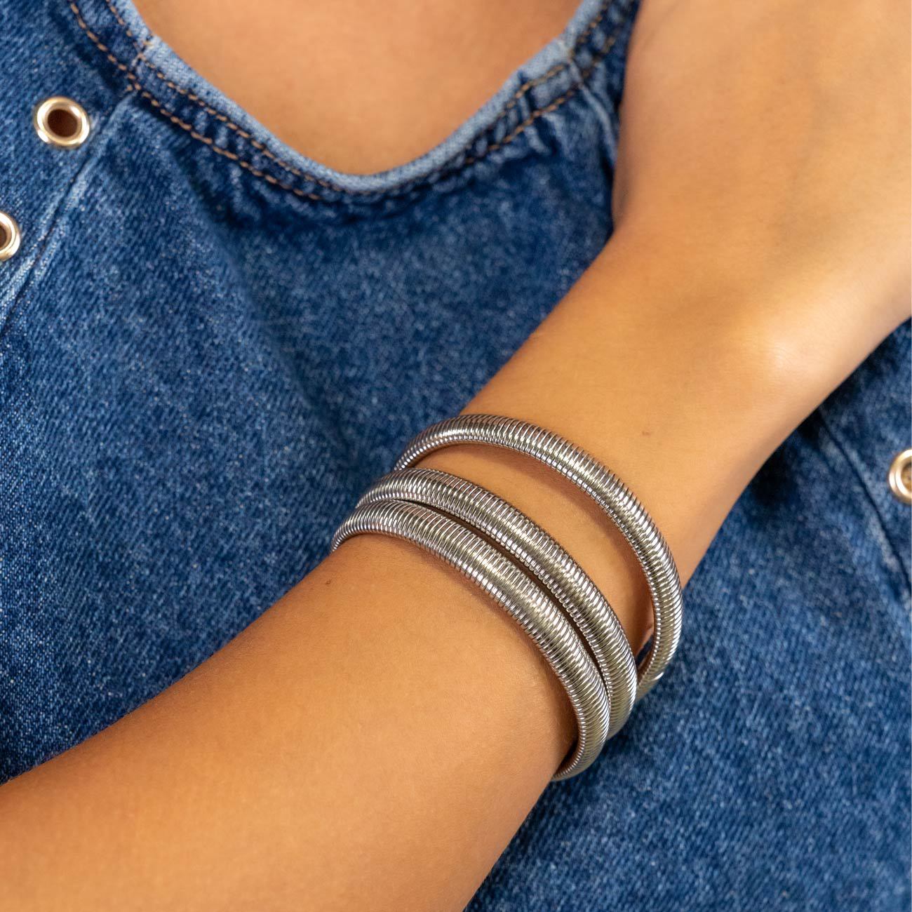 Instagram Style Stainless Steel 18K Gold Plated European & American Sty Bracelet thumbnail 4