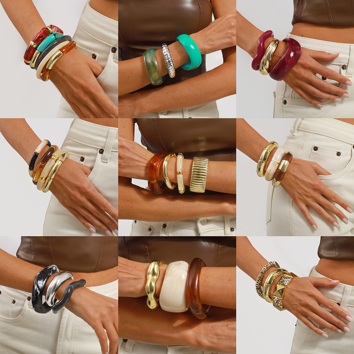 Irregular Alloy Geometric Vintage Exaggerated Bracelet