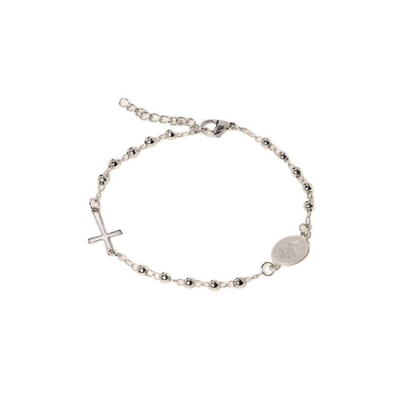 Stainless Steel Cross Titanium European & American Style Bracelet thumbnail 5