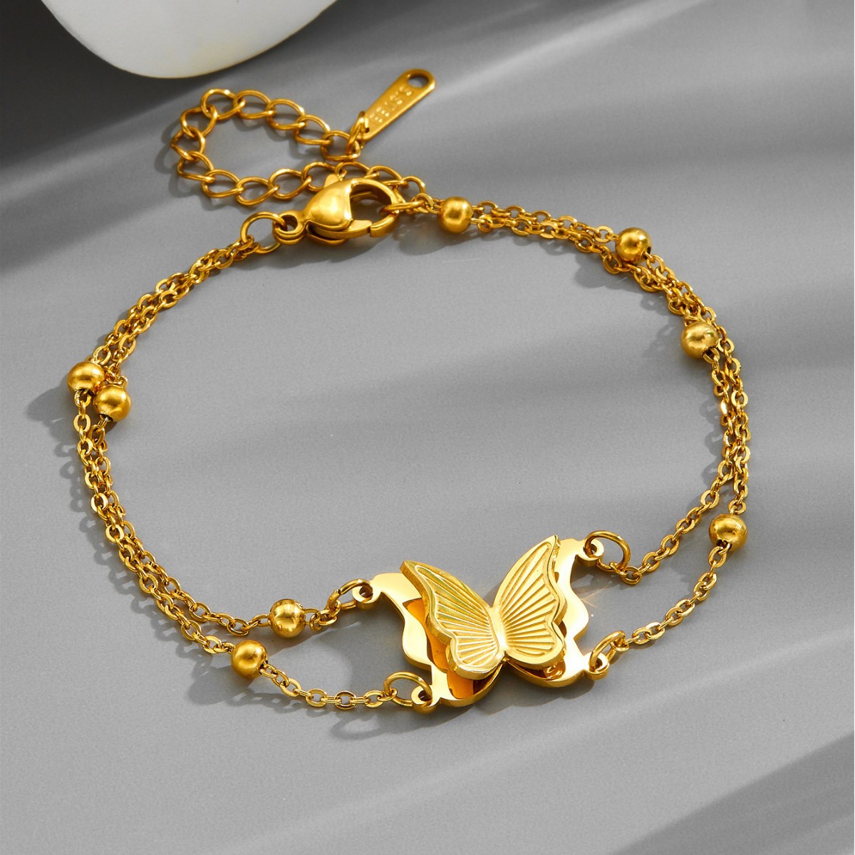 Titanium Steel Luxury Unique Butterfly Bracelet