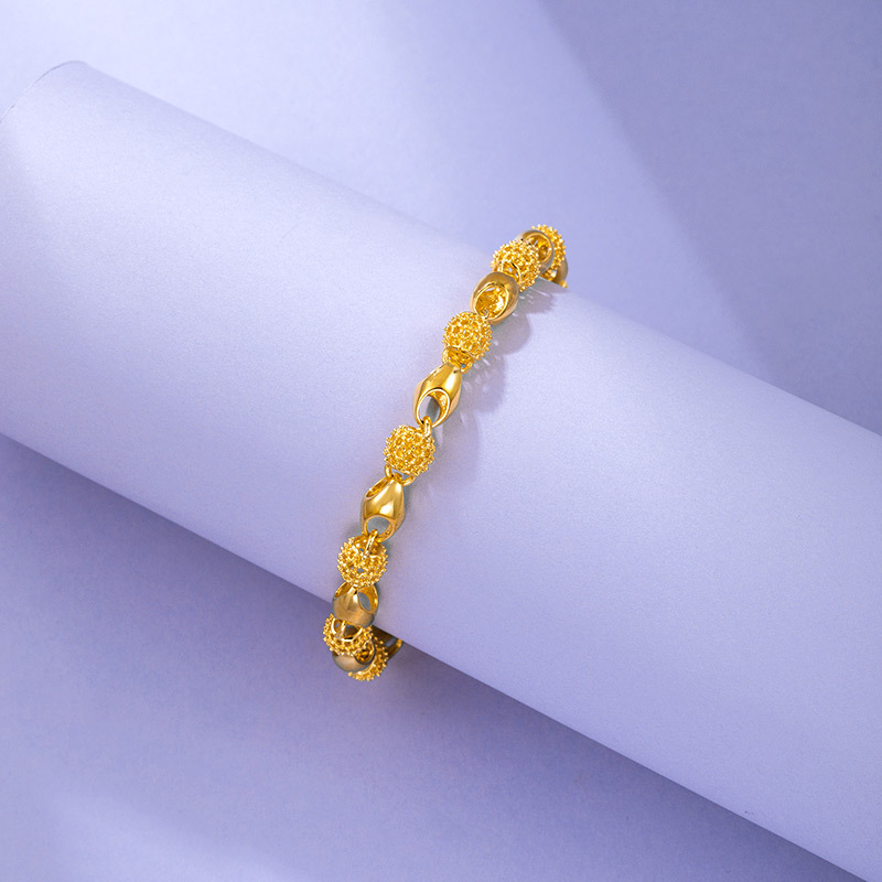 Gold Plated Alloy Hollow Vintage Bracelet thumbnail 4