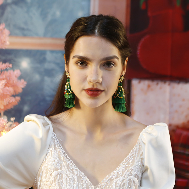 European & American Style Tassel Earrings thumbnail 3