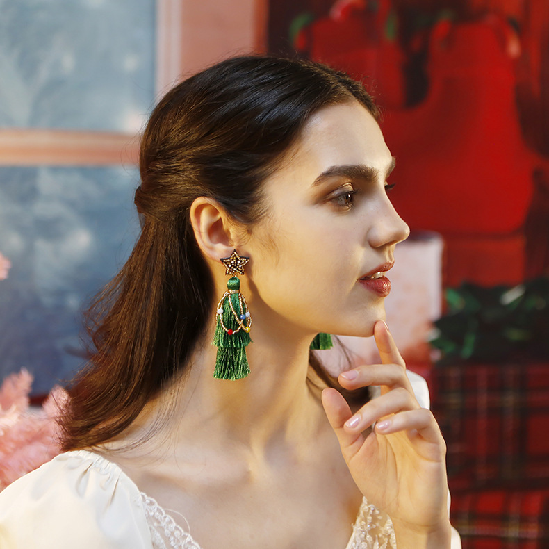 European & American Style Tassel Earrings thumbnail 4
