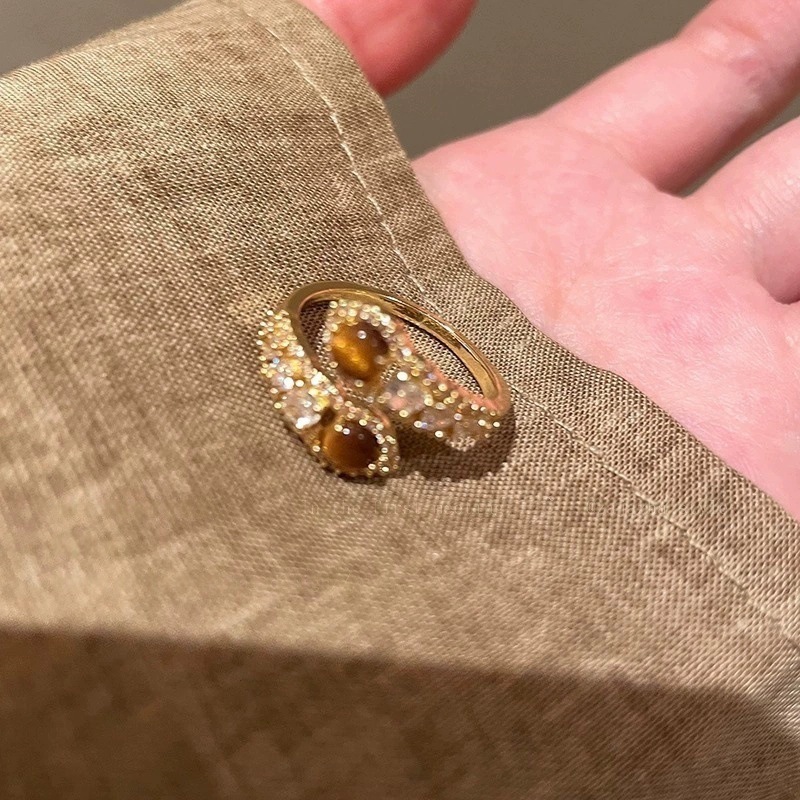 Premium Ring Jewelry Set Open Unique Earrings thumbnail 4