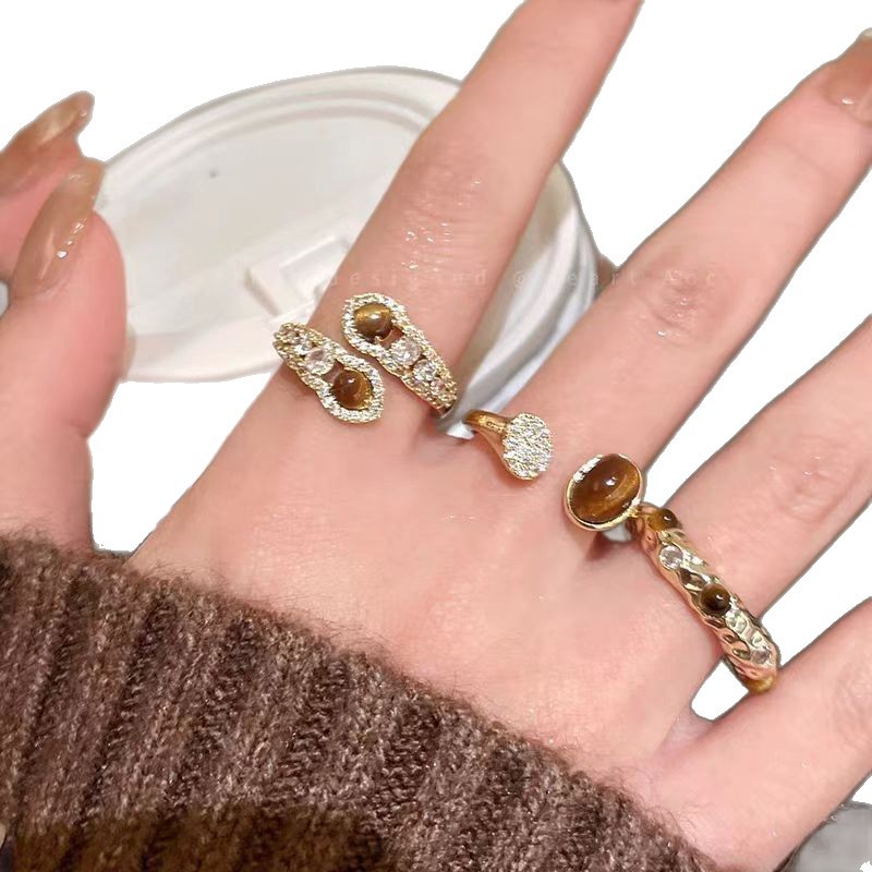 Premium Ring Jewelry Set Open Unique Earrings thumbnail 5