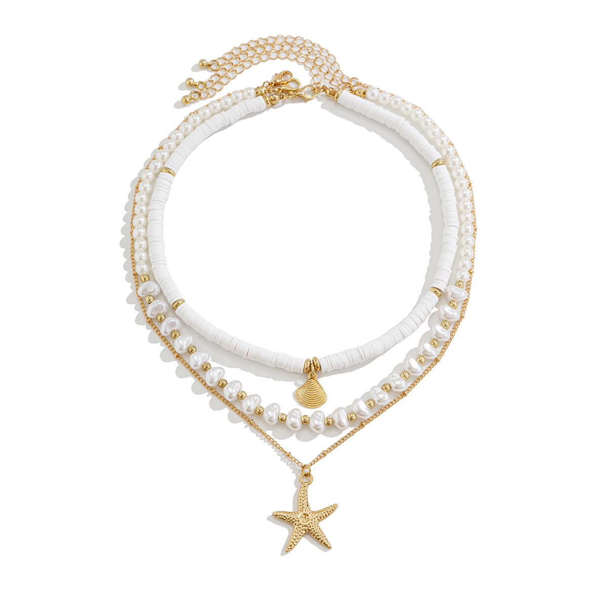 Irregular Pearl Star Necklace thumbnail 5