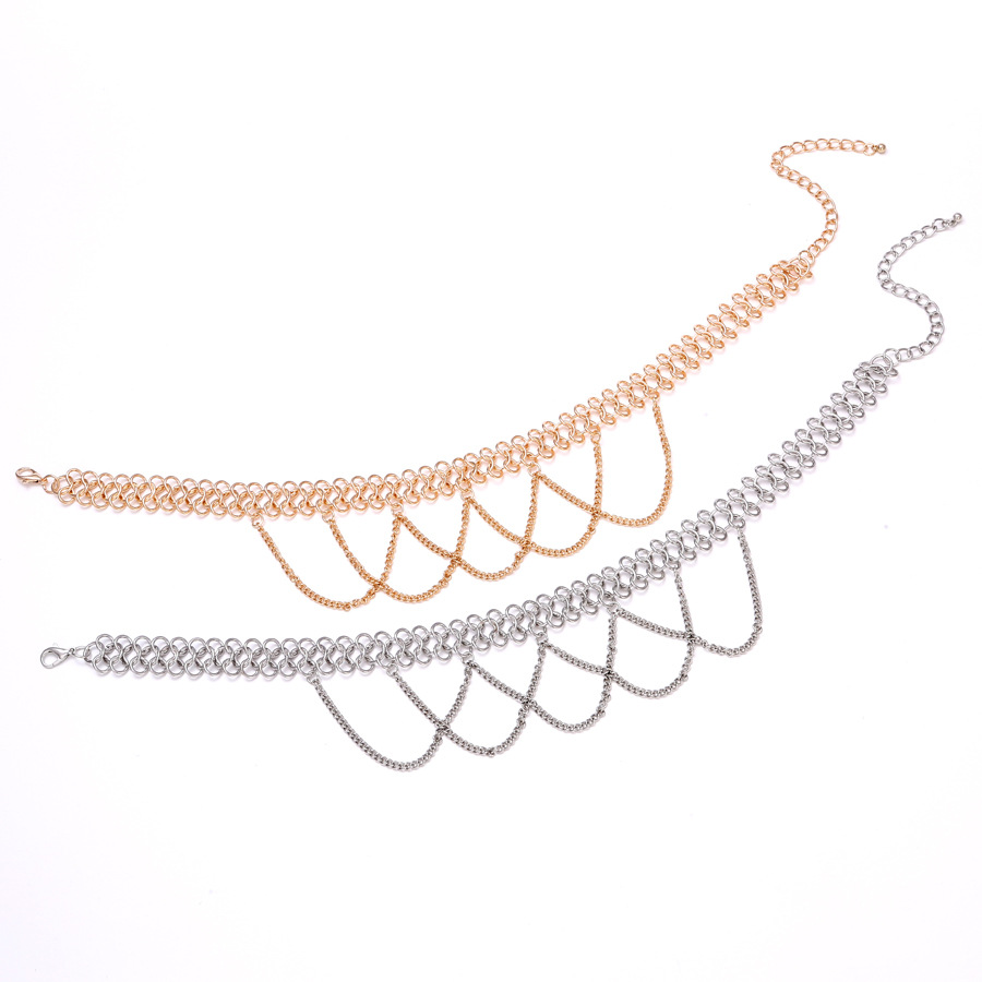 Geometric Vintage Tassel Necklace thumbnail 3