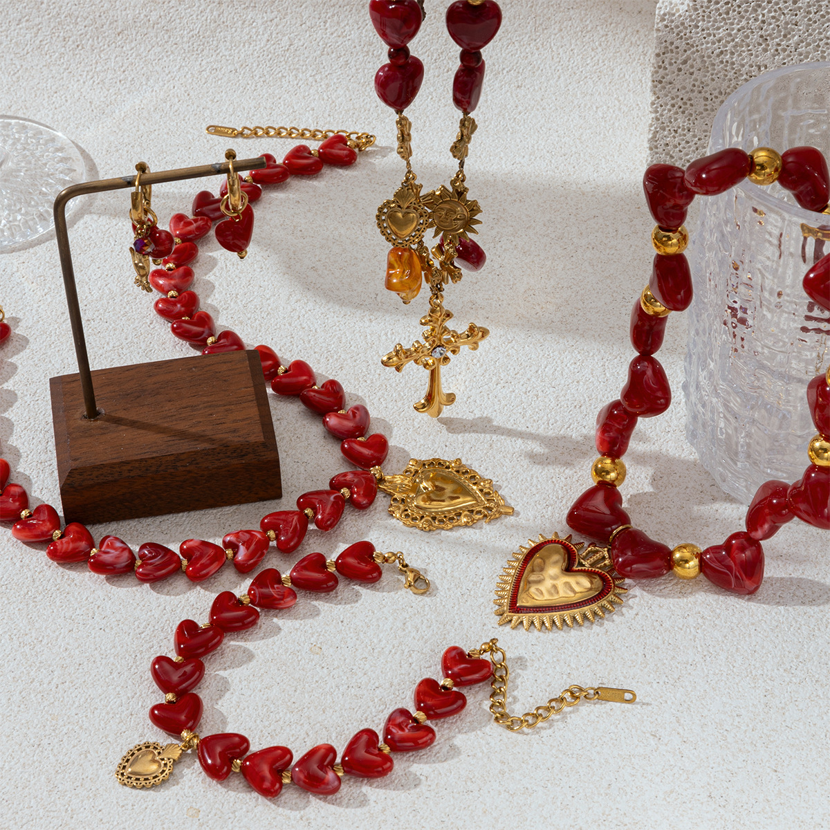 Stainless Steel Luxury Unique Heart Necklace thumbnail 4