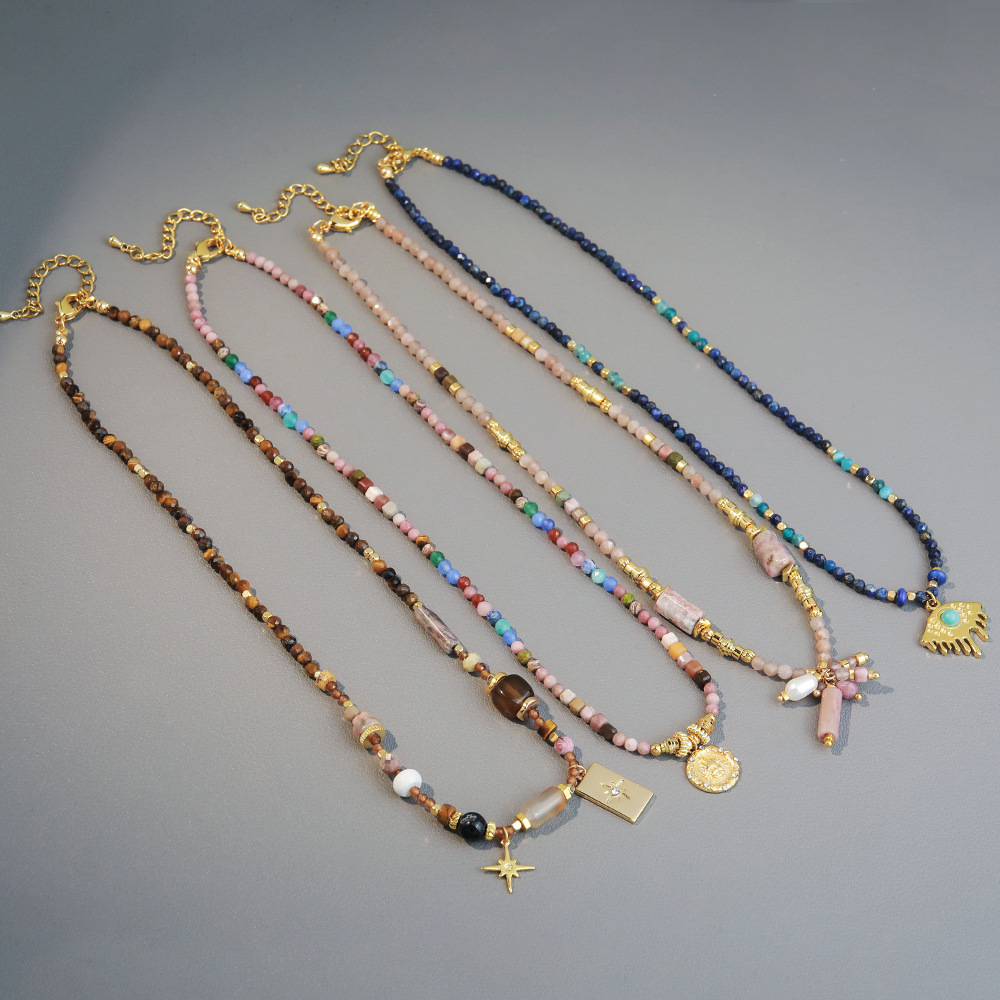 Premium Natural Stone Alloy Unique Necklace thumbnail 6