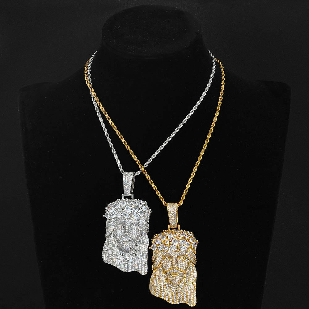 Vintage European & American Style Exaggerated Zircon Necklace - view 2