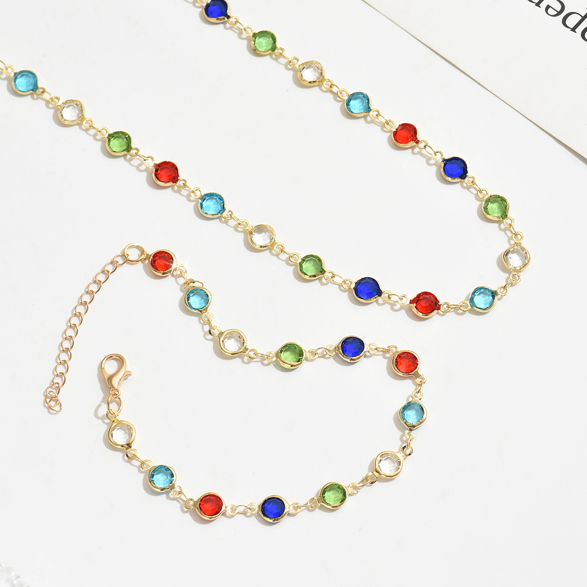 Instagram Style Bracelet Jewelry Set Minimalist European & Amer Necklace - view 2