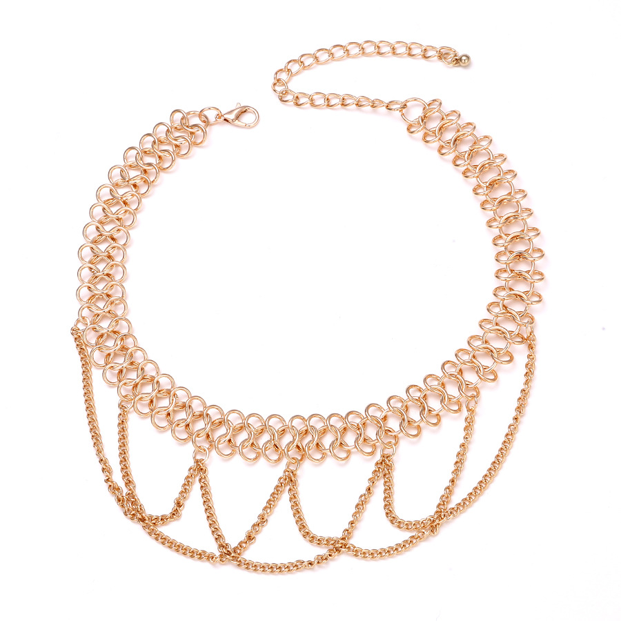 Geometric Vintage European & American Style Tassel Necklace thumbnail 5