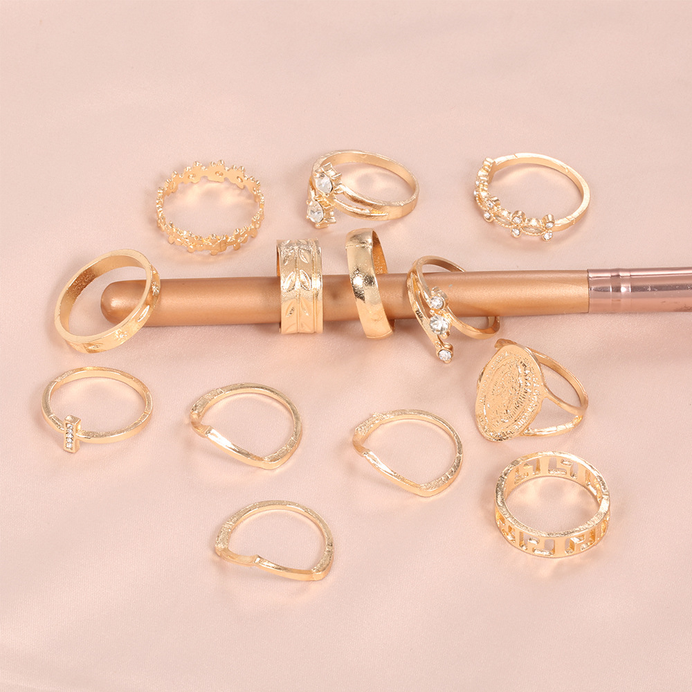 Jewelry Set Leaf Flower Ring thumbnail 3