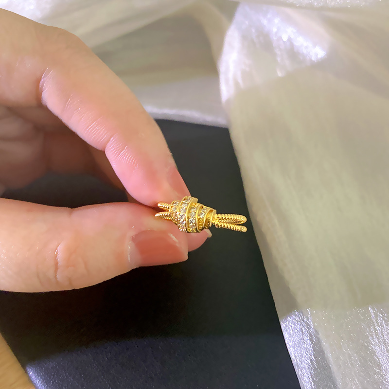 Adjustable Open Luxury Unique Ring thumbnail 3