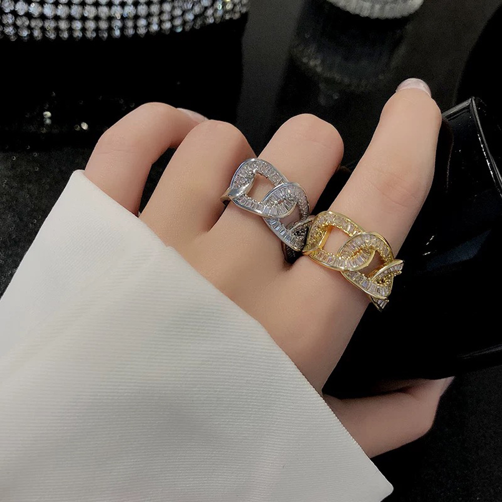 Premium Hollow Open Vintage Luxury Unique Zircon Ring