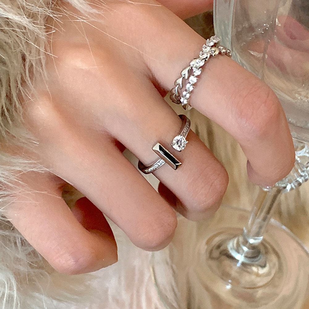 Instagram Style Luxury Unique Zircon Heart Ring