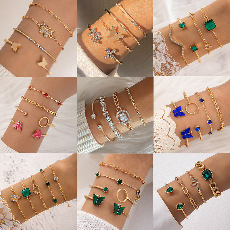 Bracelet Vintage European & American Style Exaggerated Flower Ring