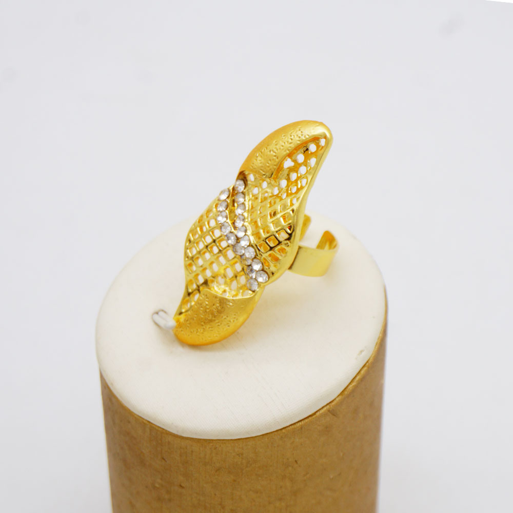 24K Gold Plated Ring Necklace Earrings Bracelet Tassel Middle East Jewelry Set thumbnail 8