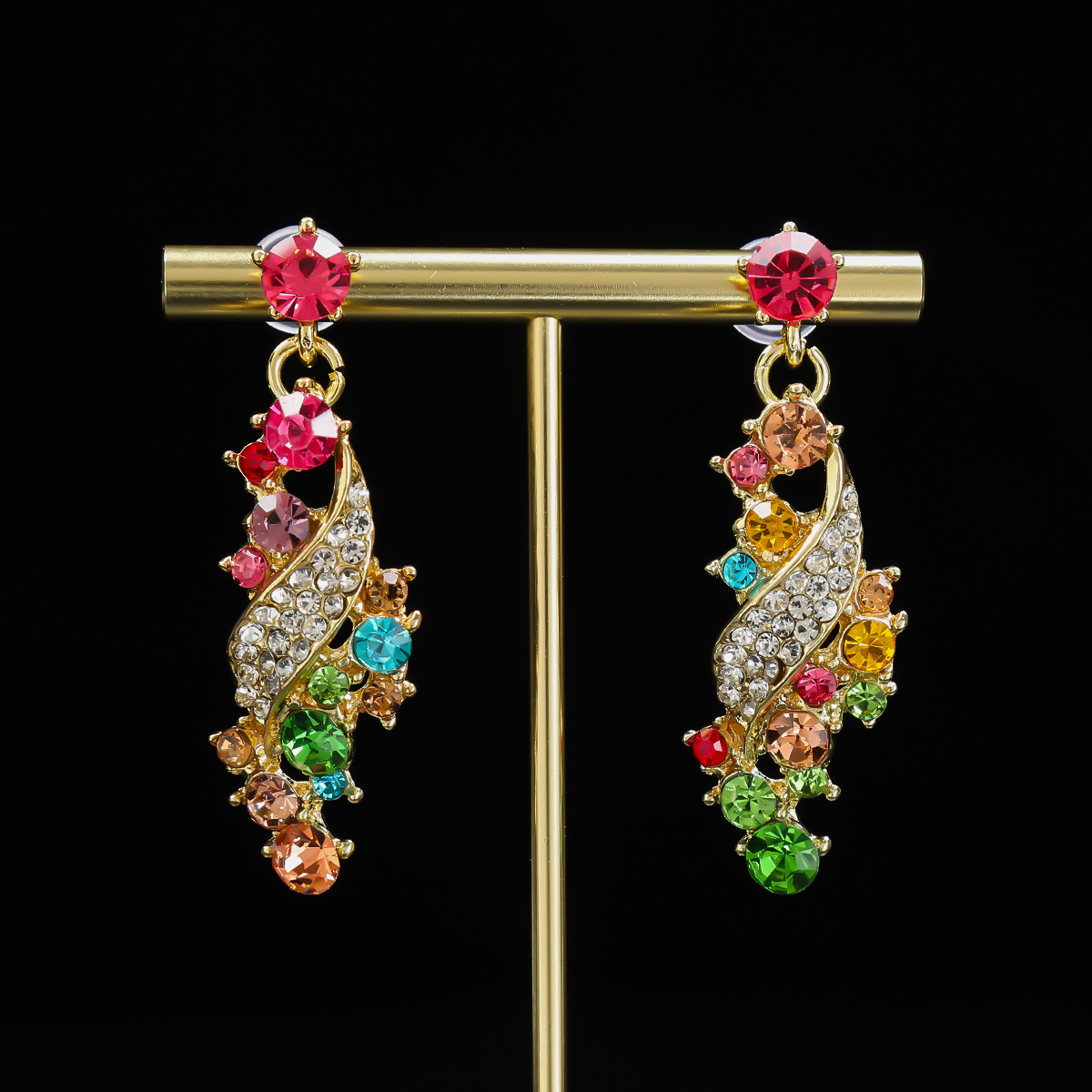 Necklace Earrings Vintage Exaggerated Formal Dress Jewelry Set thumbnail 3