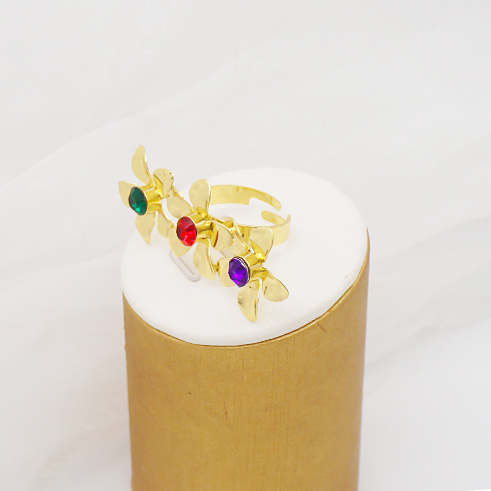 Necklace Earrings Bracelet Flower Bridal African Jewelry Set thumbnail 3